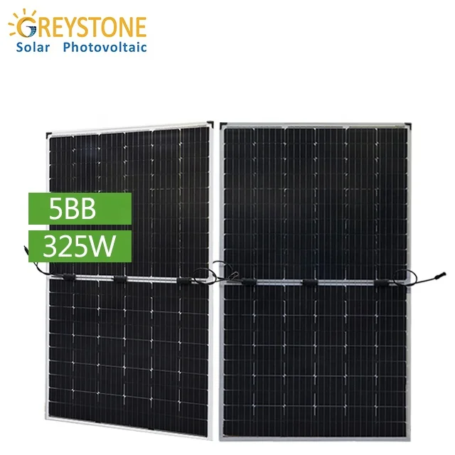 GREYSTONE 325W с двойным стеклом (half cut), и он имеет высокую эффективность половина 12 вольт подойдет как для повседневной носки, так двусторонние панели солнечных батарей