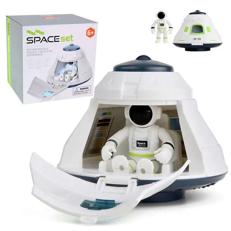 2023 New Puzzle Acousto Optic Space Toys  Air Force Shuttle Space Station Rocket Aviation Series Science Toy Boys Toy Gif