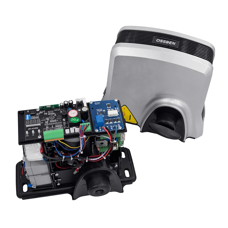 Automatic 24v Dc Solar Power Automatic Rack Sliding Gate Opener Kit with Remotes