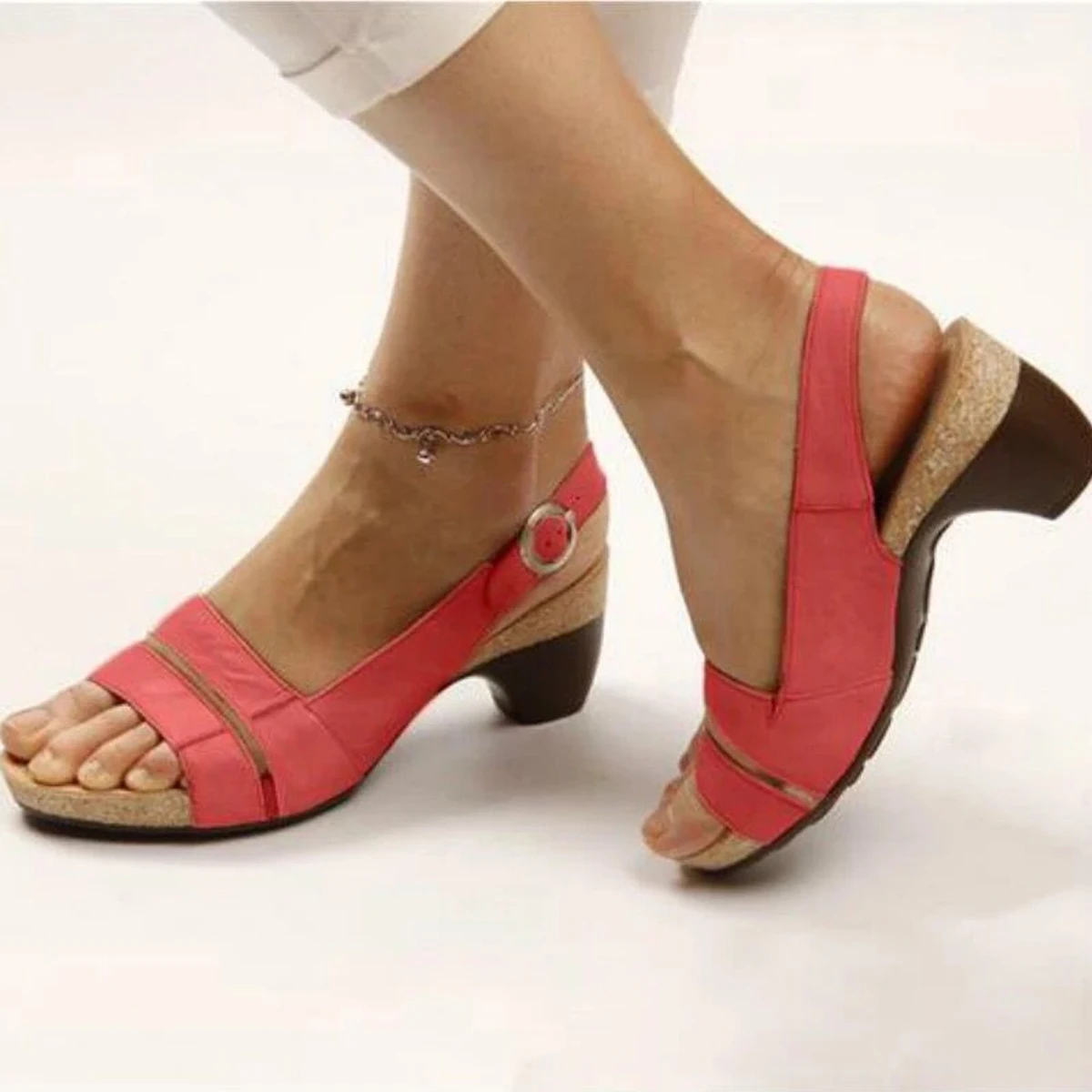 Hot Wholesale Wedge Shoes Lady Heel Jobs Dandals Women High Heels Sandals for Ladies New Style Sandal and Shoe for Women 2023