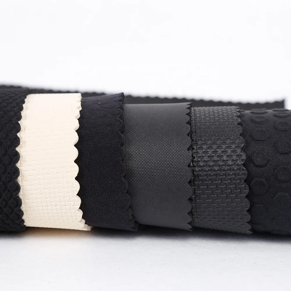 Black White Beige SBR Neoprene Sheet Shark Skin Embossed Fabric for Wetsuit Mousepad