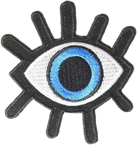 Boho Style Greek Embroidered Patches Bulk Evil Eye Patches Embroidered Iron On Custom Patch For Clothing On Sales