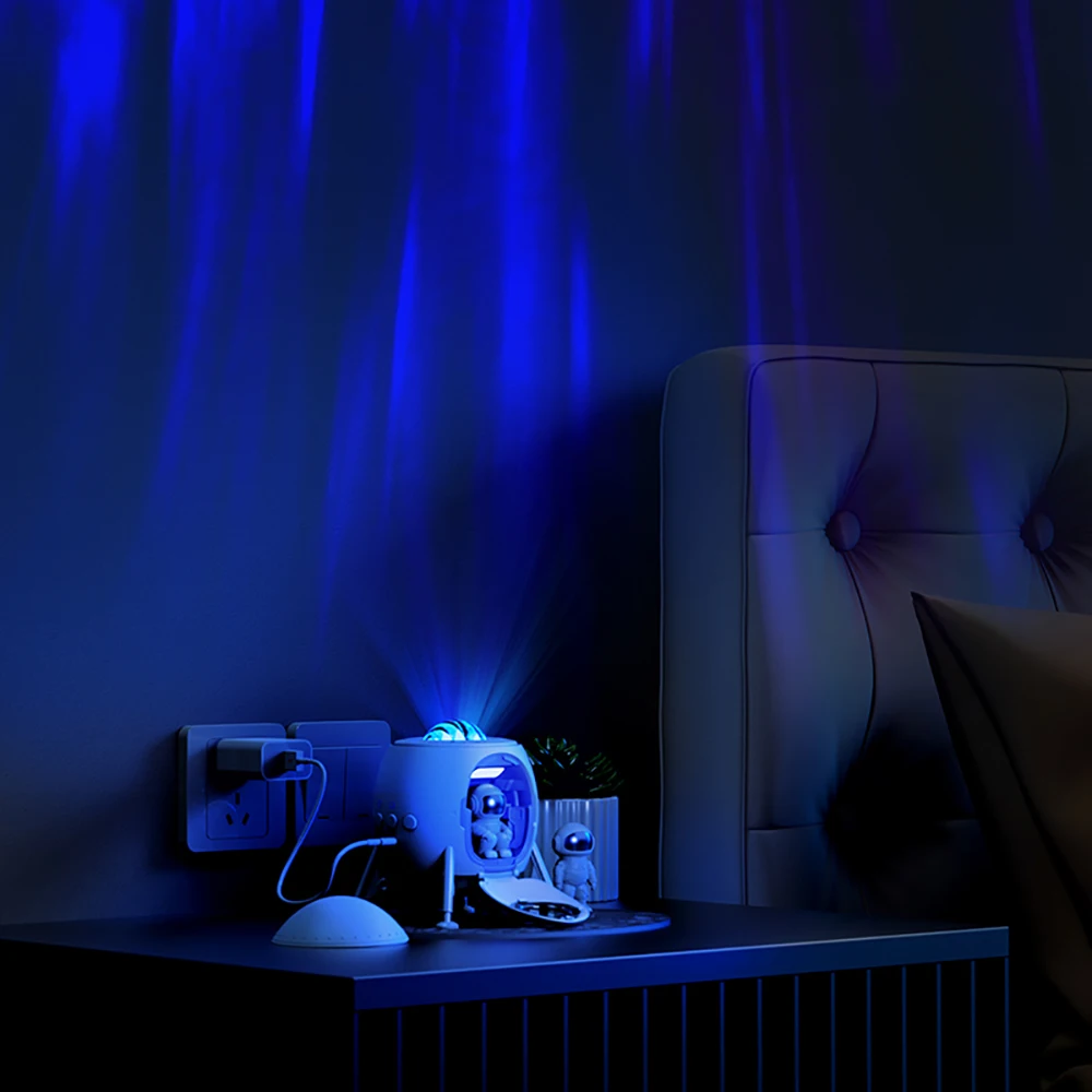 Space Projector Spaceman Ceiling Projector Light Space Lander and Astronaut Galaxy Night Light Projector for Kid Child