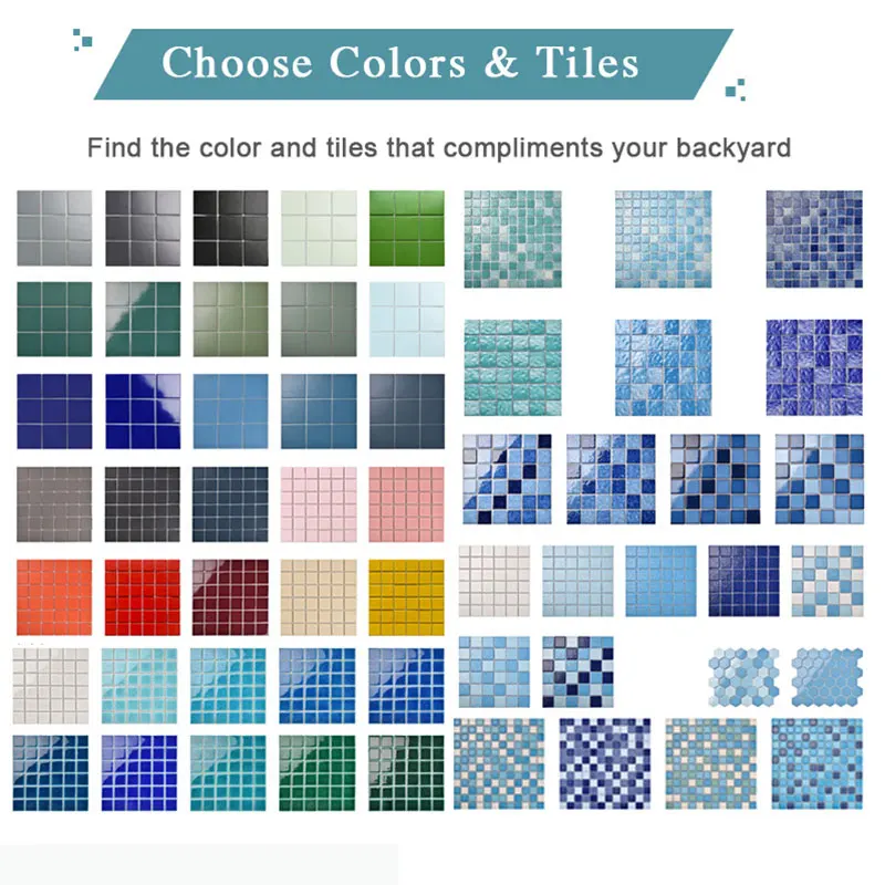 custom fiberglass spa swimming pool manufacturers modular big rectangle inground outdoor pool tiles mosaic swimming pools