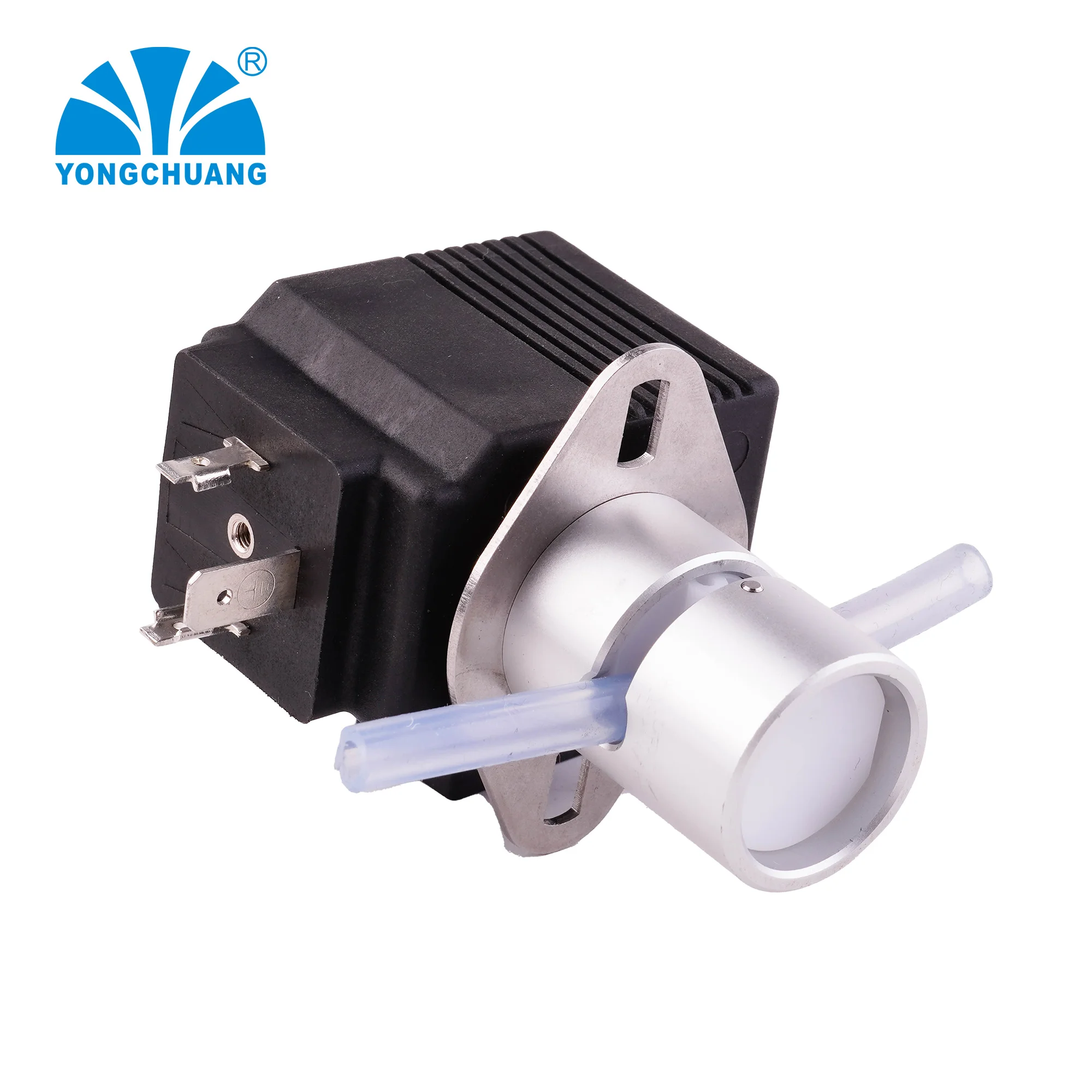 Yongchuang YCF23 solenoid Pinch valve normally closed 12V 24V  for beverage medical use