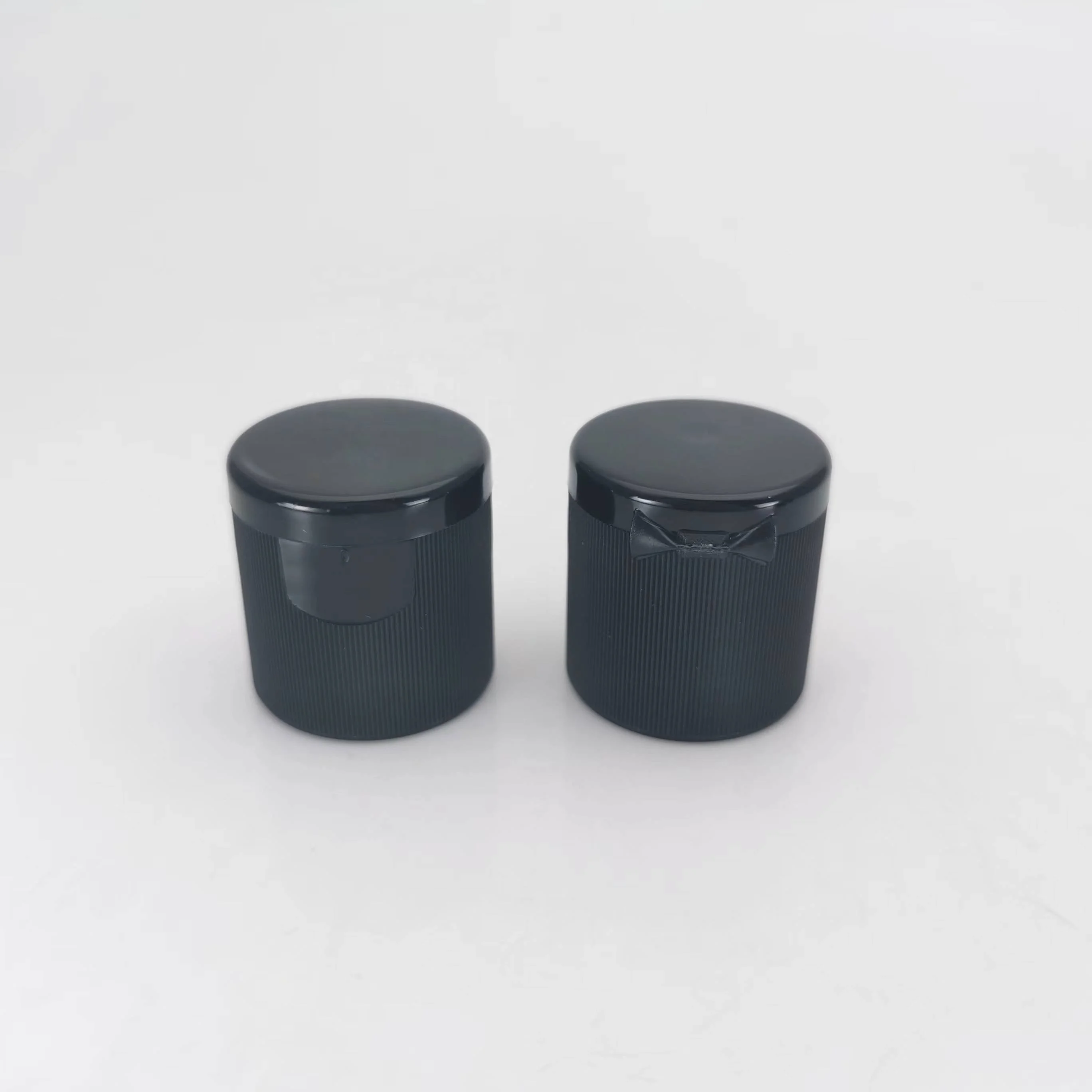 Chemical Bottles 24 mm butterfly shape flip top caps hot sale ribbed snap caps cosmetic packing bottle flip caps