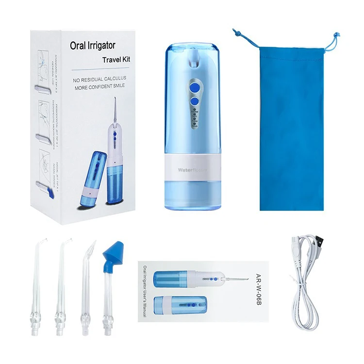
Achepower CE FCC ROHS certificate approved cordless oral irrigator travel kit 