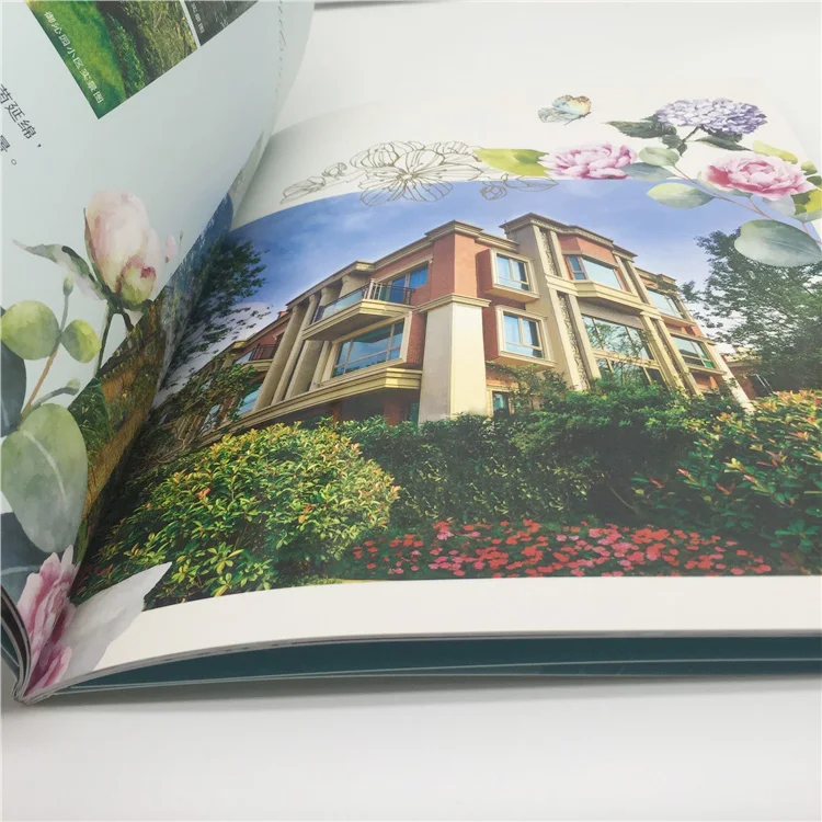 Custom Design hotel advertising brochure samples book catalog booklet brochure color printing