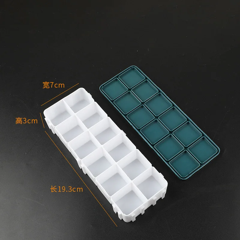 Hot selling square plastic painting palette with lid