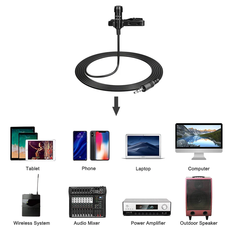 lapel microphone, condenser microphone