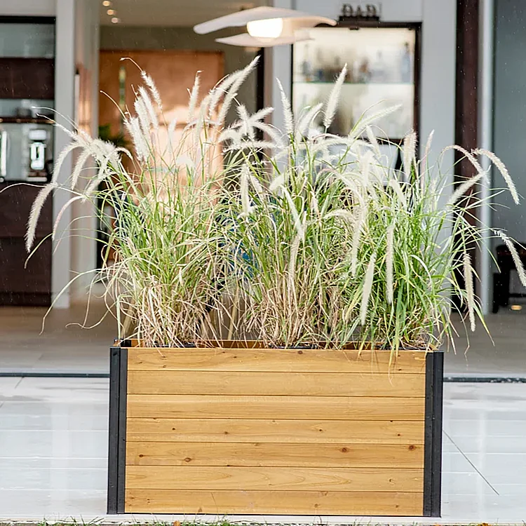Manufacturer Supply DIY WPC Raised Bed Flower Pots Flower Planter