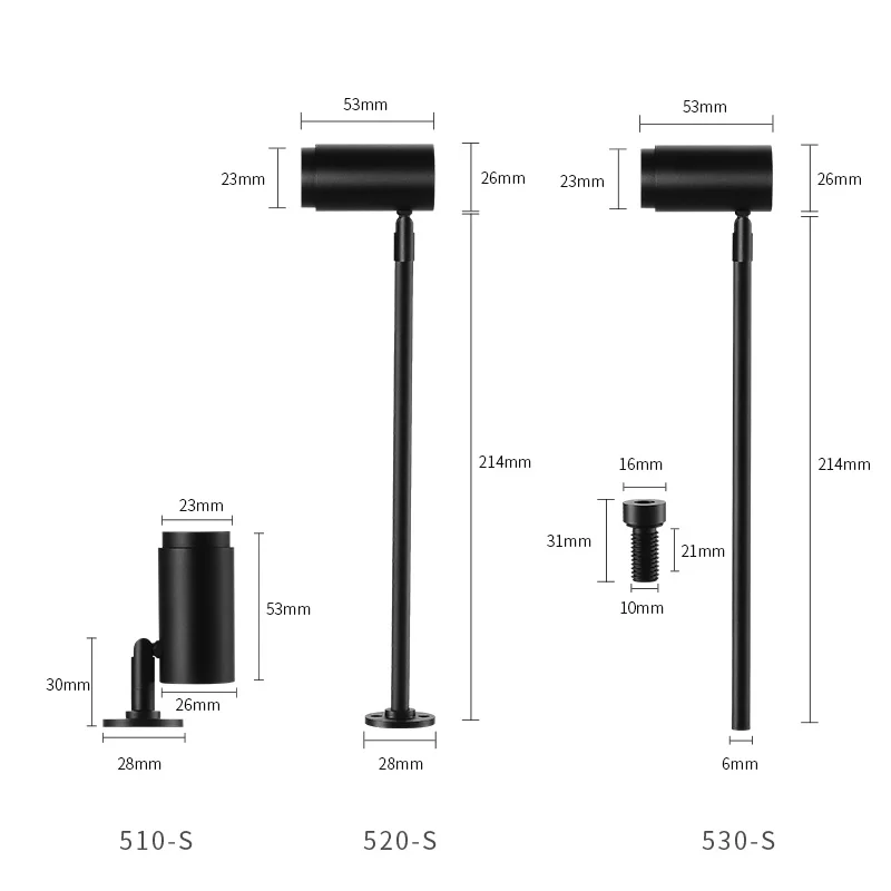Museum showcase  light LED Mini zoom spotlights for display jewelry spotlights adjustable pole spotlights