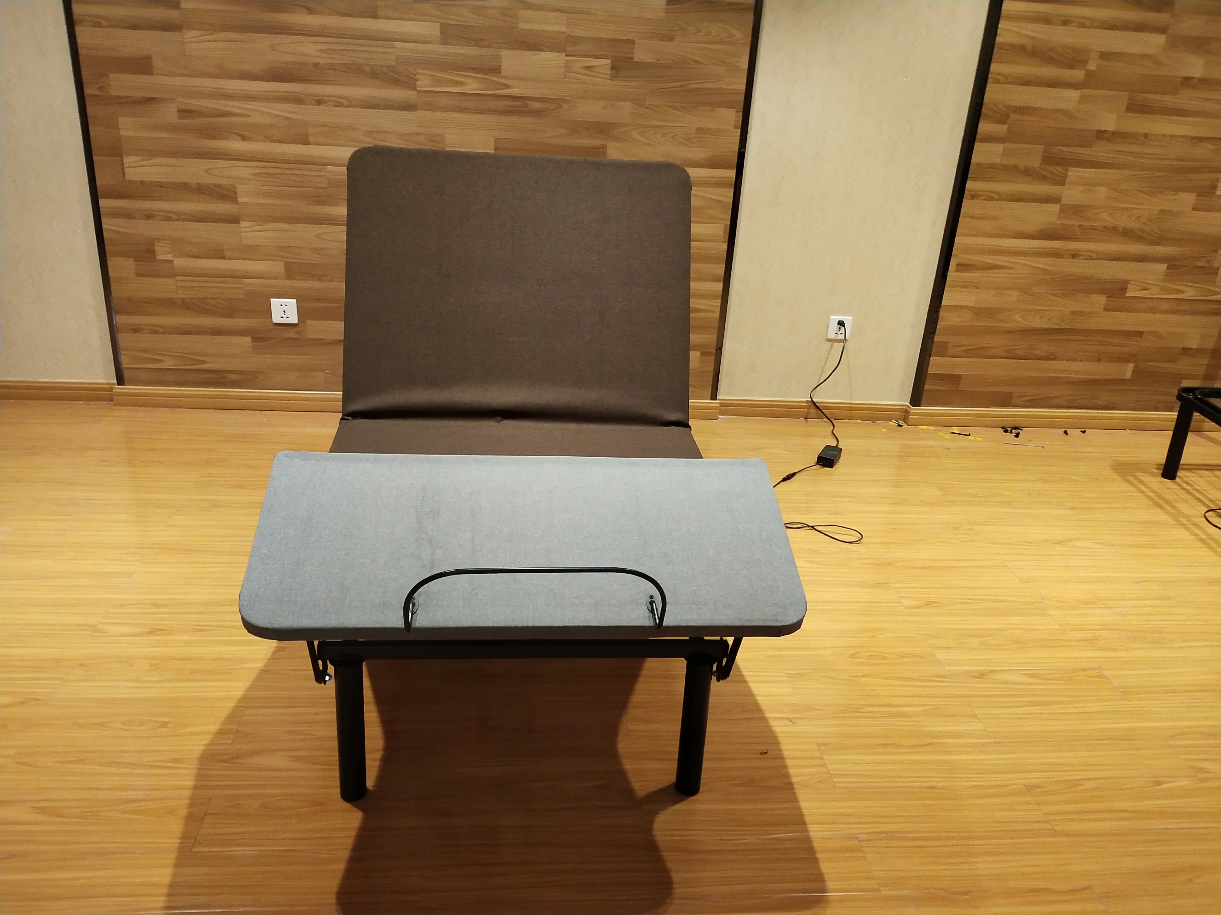 Hot Sale Fabric Cover Metal Structure Automatic Adjustable Single Folding Bed