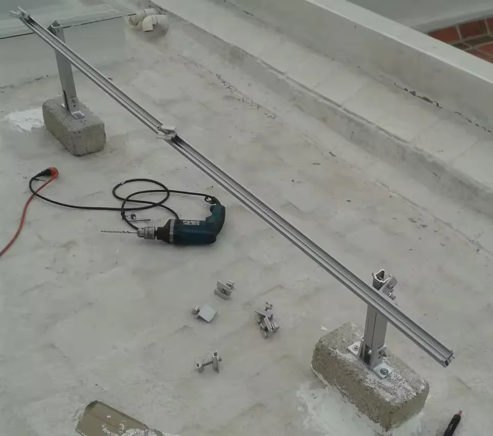 300w  400w 500w 600w solar panel adjustable pv mounting bracket kit tilt front leg rear leg