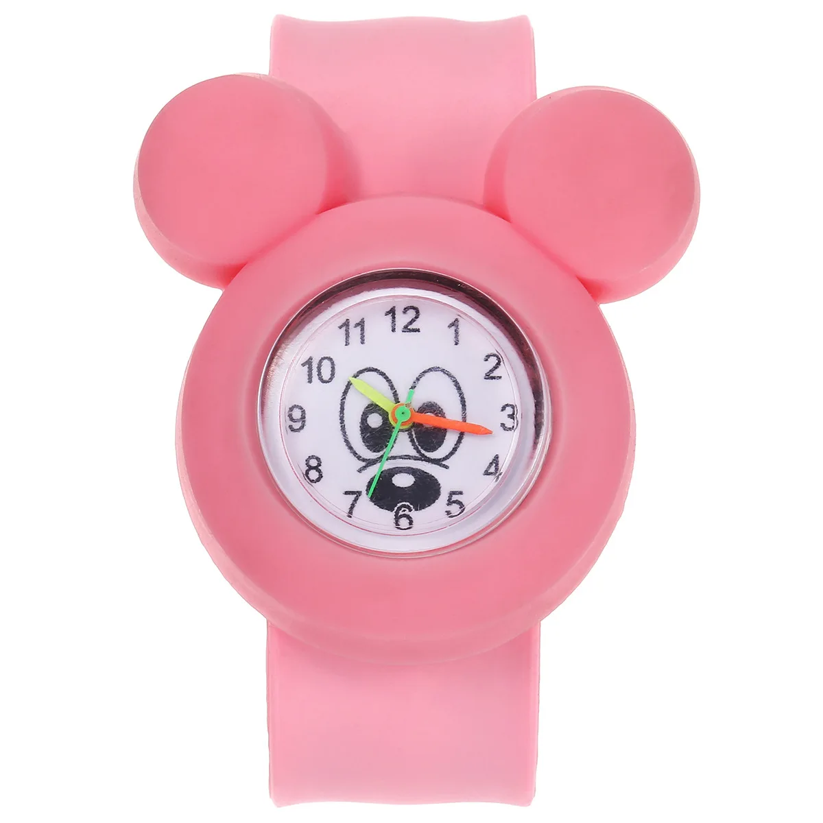 8pcs Wholesale Fashion Cartoon Cute Silicone Quartz Watches Children Kids Girls Necklace Bracelet Hair Accessories Watch Sets