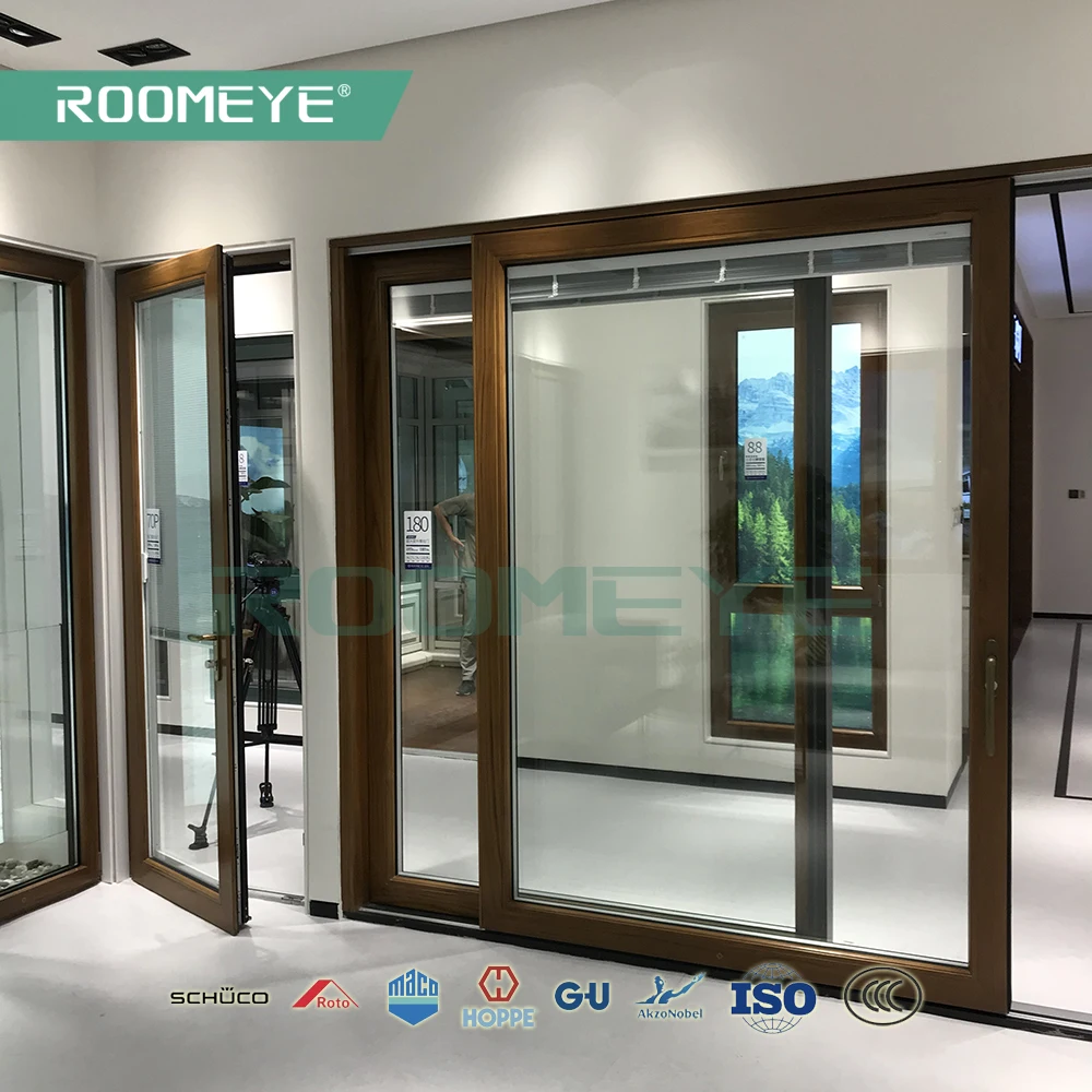 German system aluminum wood window