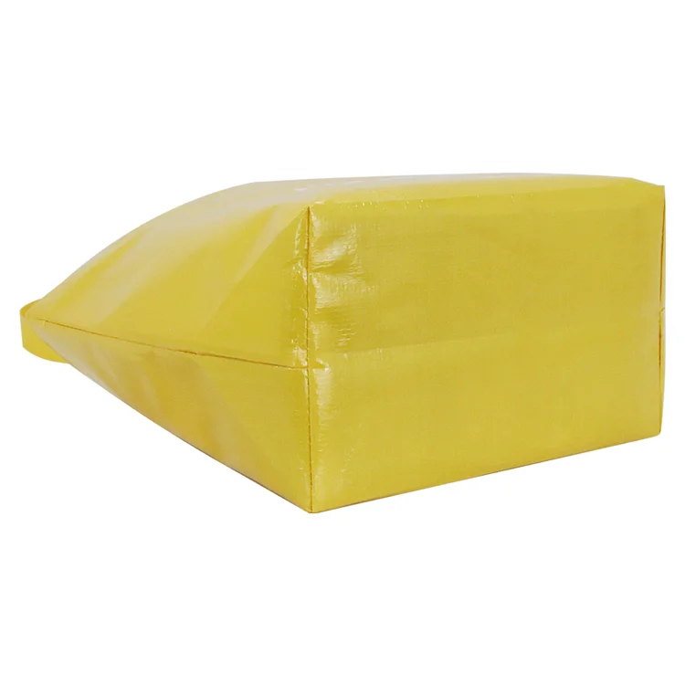 Eco-Friendly Waterproof PP Woven Shopping Tote Recyclable Laminated Reusable Gift Bags with Letter Pattern