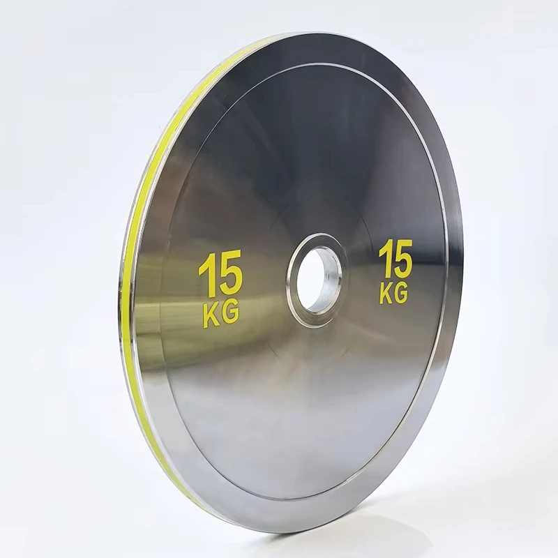 Range 1.25Kg-25Kg All-Steel 7ft Barbell Custom Logo 4-Layer Electroplating Large-Aperture Force Competitive Weight plate