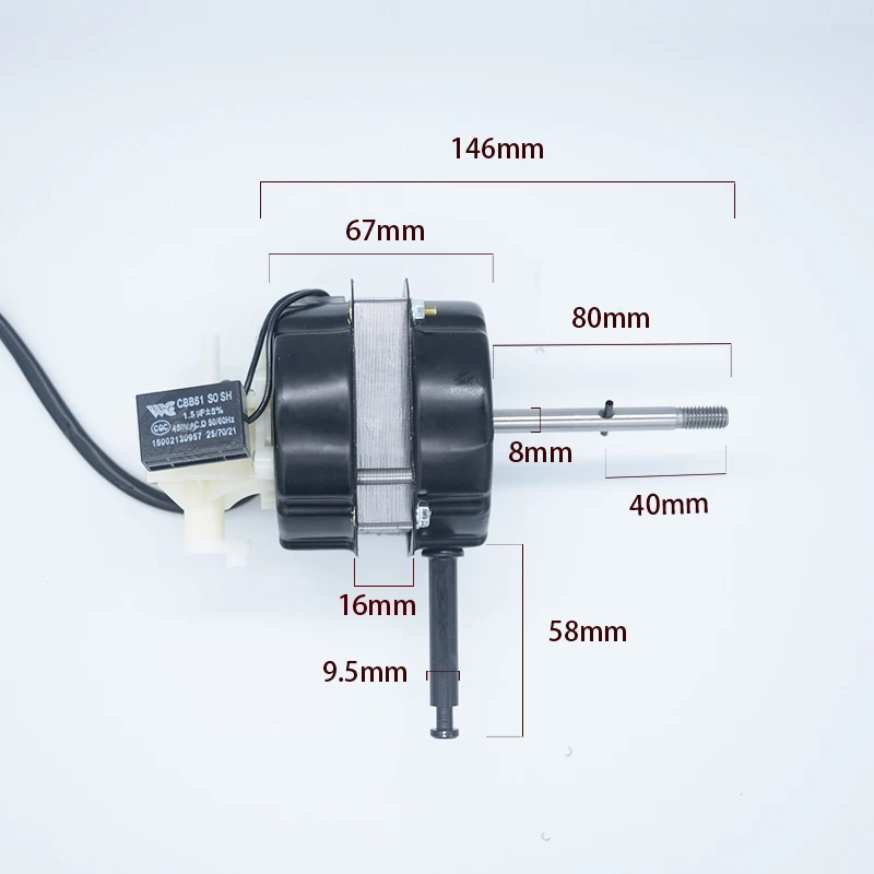 Hi speed greenhouse century ac 60w 3speed non frost cooling electric fan motor wr60x0266