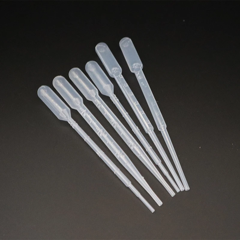 Custom Design 50Pcs 3Ml 1Ml Calibrated Pipette Dropper Plastic Disposable Transfer Pipettes For Science Laboratory