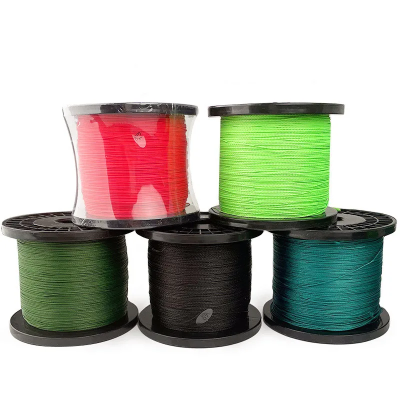 OEM ODM spool 500M 1000M 4 8 braid 100lb colorfast PE braid fishing line friendly