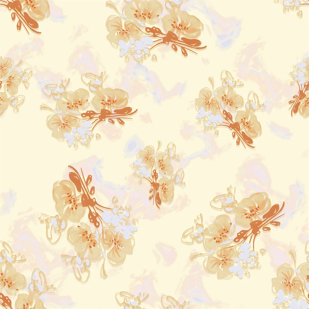 Hot Sele Silk Fabric Polyester Spandex Satin Textile Fashionable Printed Floral for Dress