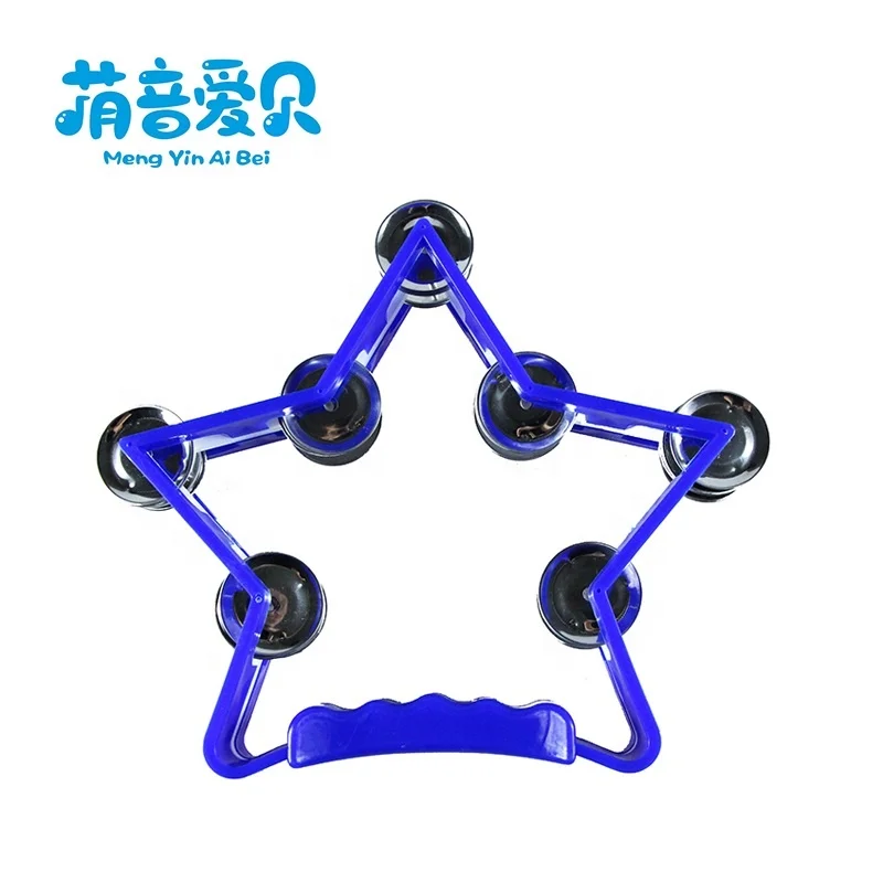 Wholesale Musical Instruments Plastic Star Tambourine