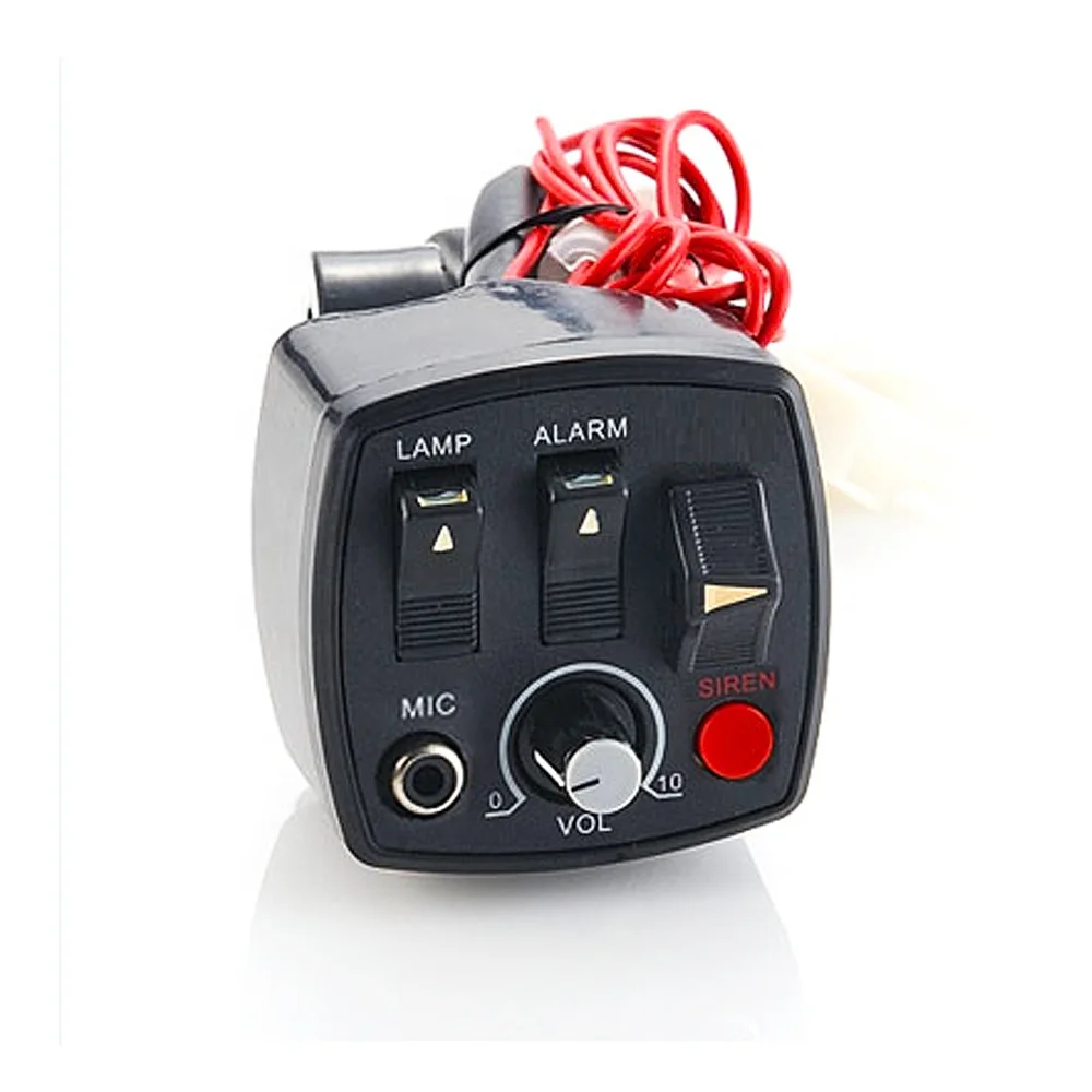 HAIBANG 12V Dc Control Warning Siren Speaker Light Microphone Waterproof Motorcycle Push Button Control Switch