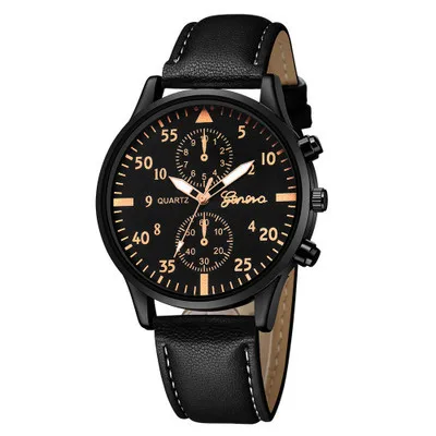 Trendy Fashion High Quality Newest Cheap Factory Price Popular Design Best Price men Quartz Watch Leather Band 40
