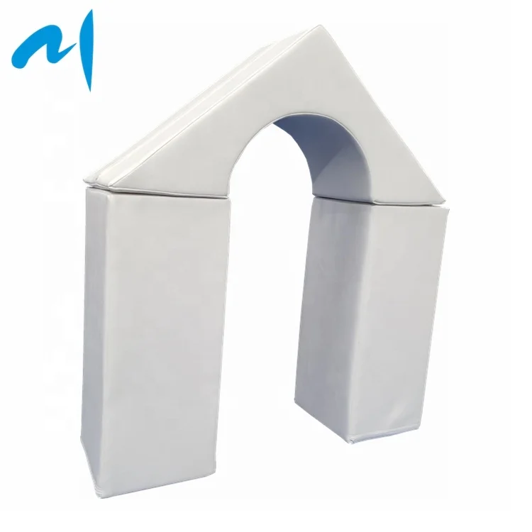White Soft Play Foam Equipment For Children Indoor Active Play Structure Building Blocks