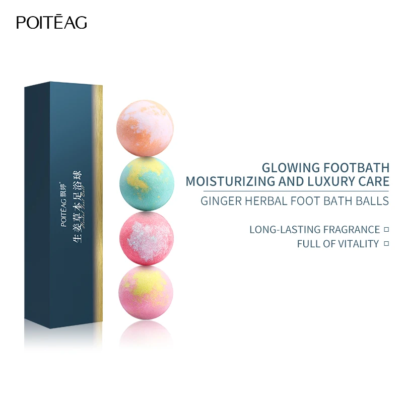 POITEAG Ginger Herbal Foot Massage Ball Foot Bath Ball Herbaceous Fragrance Fresh And Pleasant Smell Moisturize Foot Skin