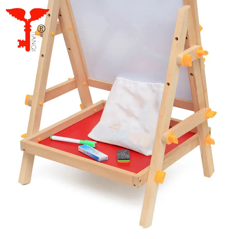 child wooden shelves   wood drawing stand  collapsible easel educational toys for kids