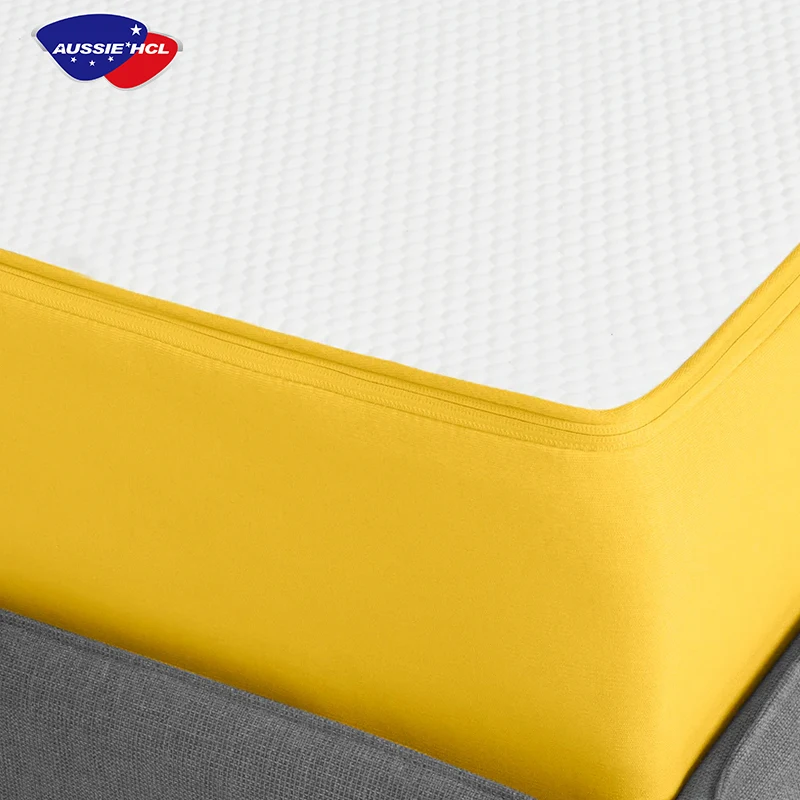 Euro Top Luxury Design Comfortable Natural Latex Pocket Spring Mattress Vacuum Roll In Carton Box Memory Foam Mattress