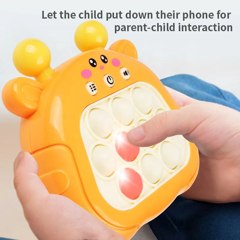 Multiple Modes Popping Game Fidget Toys for Kids Handheld Electronic Quick Push Toy Funny Pop It Game
