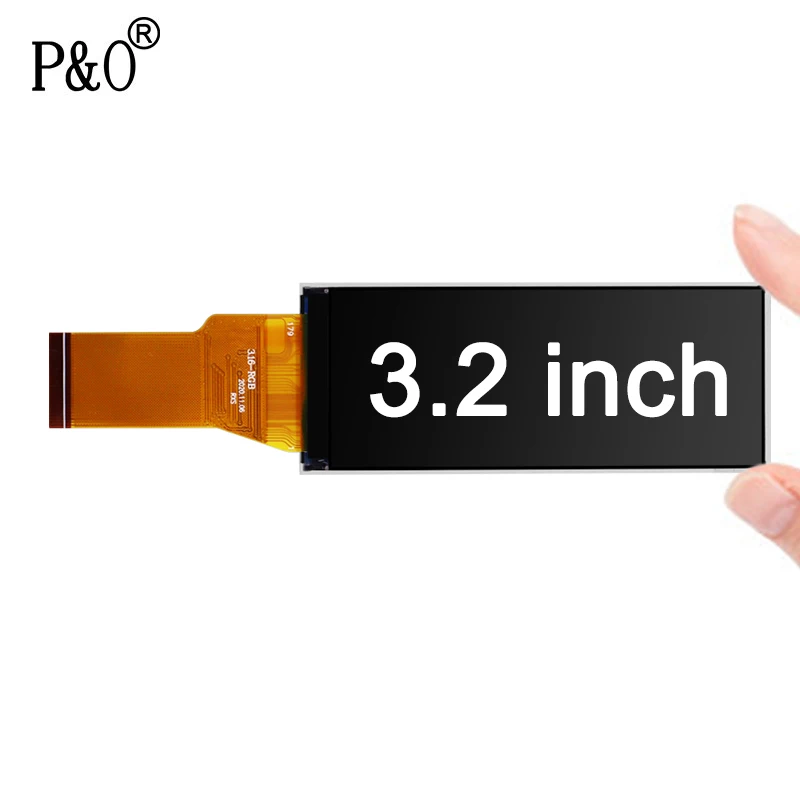 Polcd 3.2 inch SPI+16 BIT RGB 320x820 30 pin lcd screen