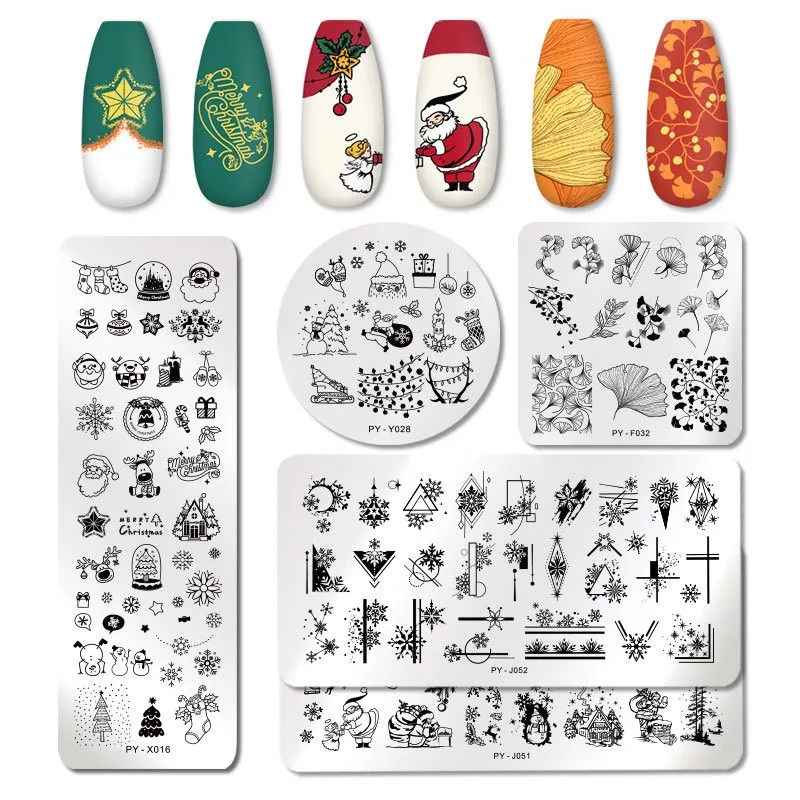 PICT YOU 12*6cm Nail Art Templates Stamping Plate with Flower Animal character ect kinds of different designs