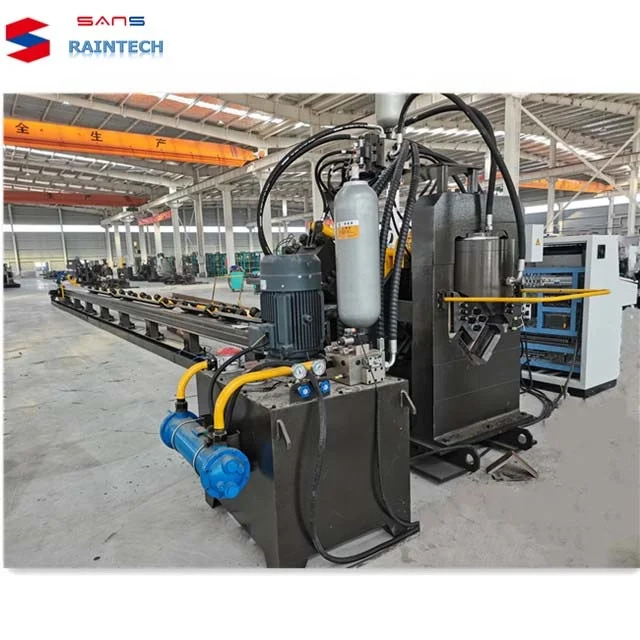 Steady High Precision Cnc Angle Steel Hole Punching Production Line