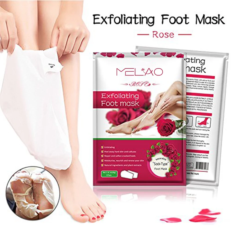 Wholesale Organic Olive Peeling Exfoliating Foot Mask Feet Mask Remove Dead Skin Cuticles Heel Foot Care Pedicure Socks