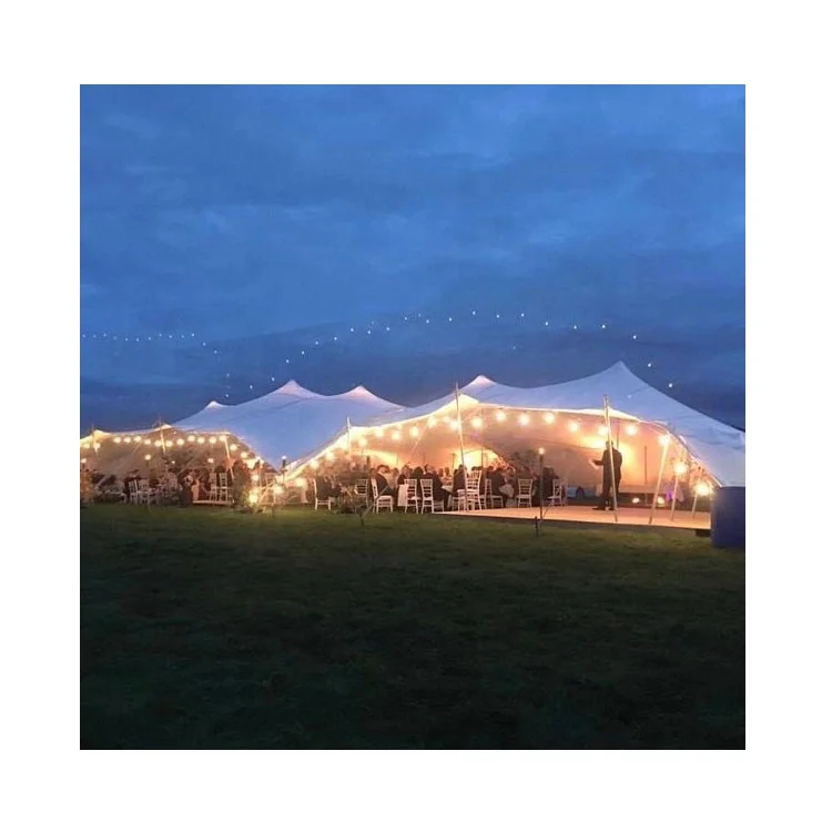 Strong seams bedouin white stretch tents for events wedding sale