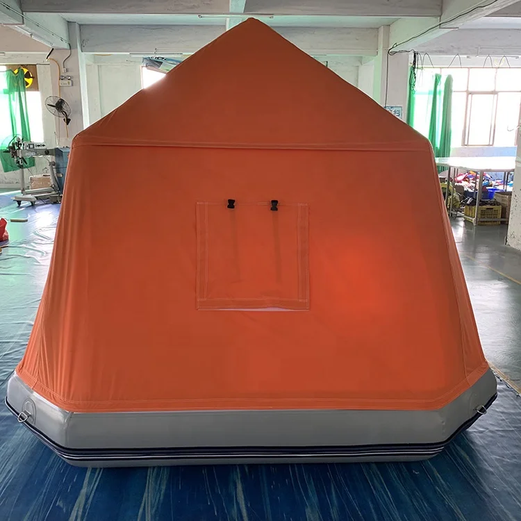 Manufacturer Outdoor Lake Camping Custom Inflatable floating tent water boat house floating cheap inflatable floating tents