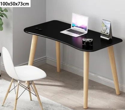simple type wooden material oval shape living room coffee table console table computer study desk