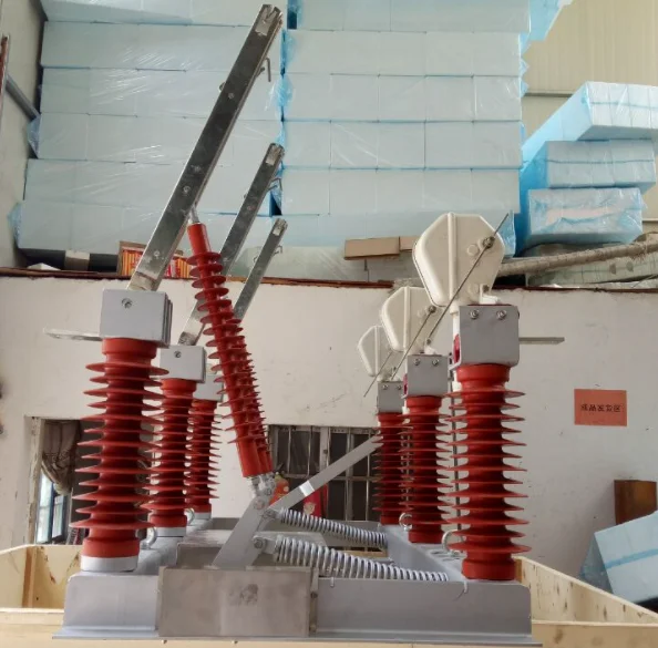 LBS FKW18-24kV 630A Outdoor pole mounted 3 pole three phase hand operating air load break switch