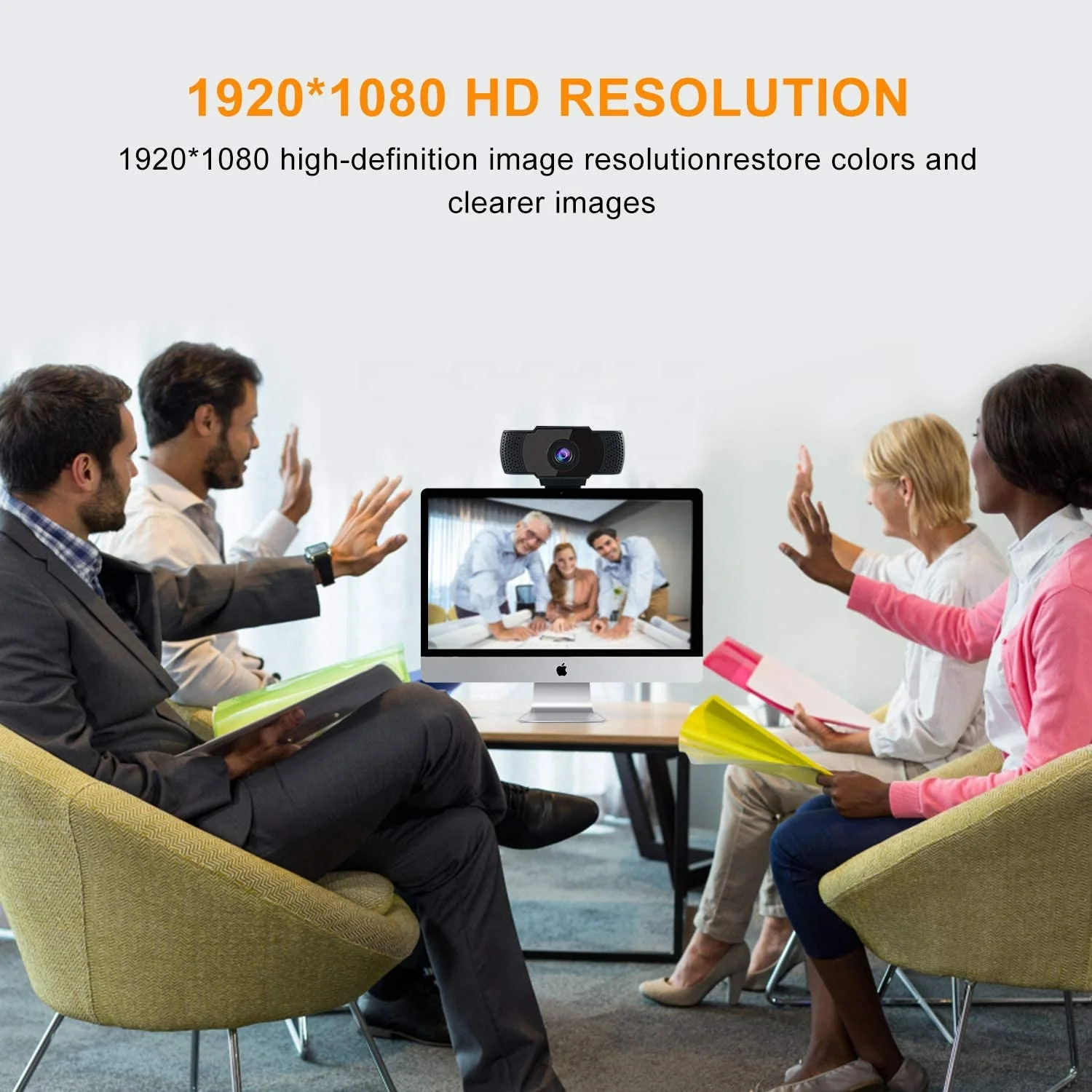  1080P HD потоковая USB веб-камера для ПК видеоконференций/звонков/игр ноутбука/настольного Mac