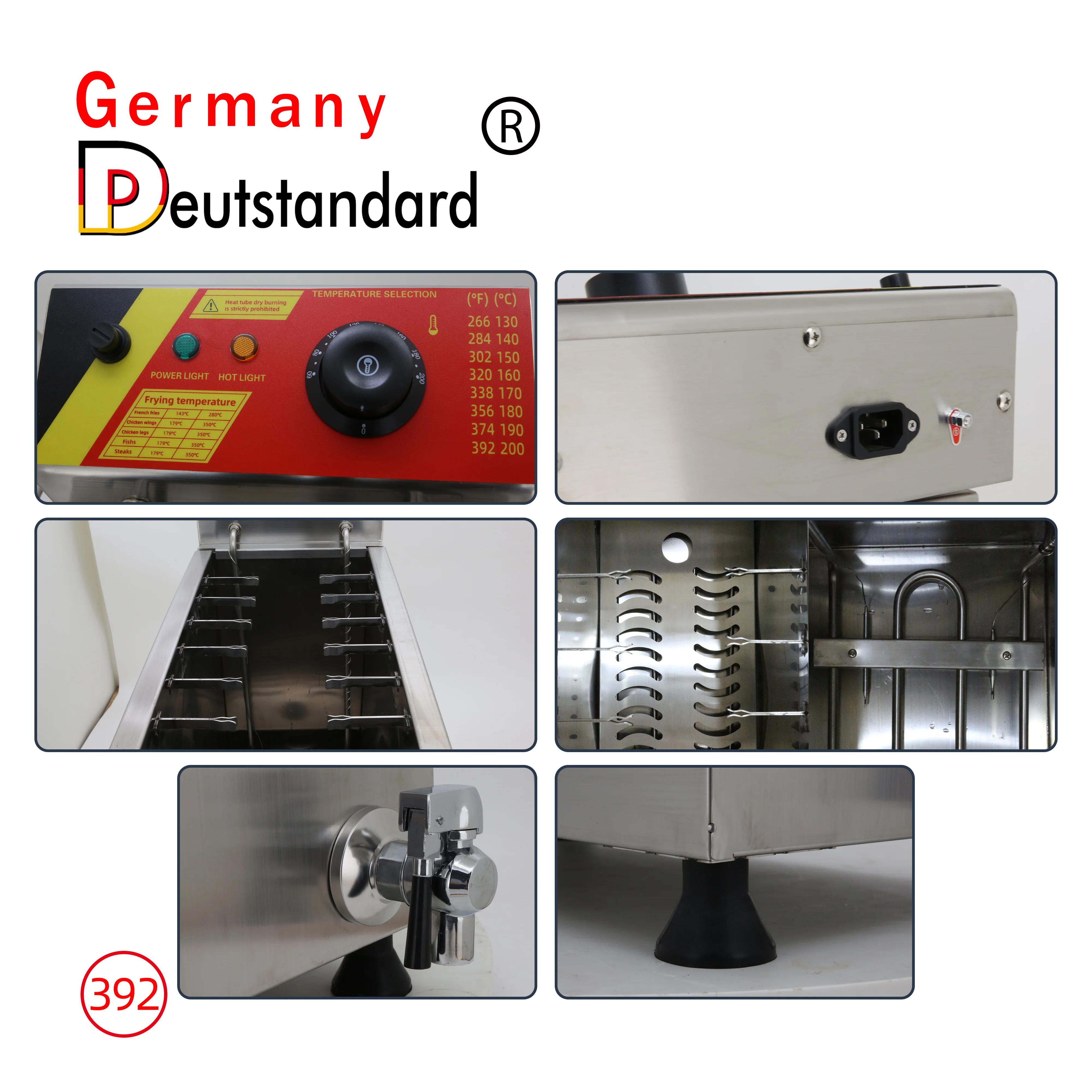 Korean Hot Dog Machine Corn Dog Deep Fryer Machine  Stainless Steel Snack machine with CE