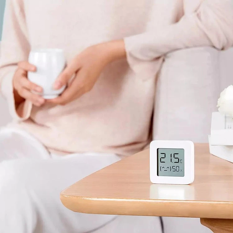 
New Mi Temperature Humidity Monitor 2 Smart Digital Thermometer Hygrometer For Mijia App Temperature Humidity Monitor 2 Xiaomi 