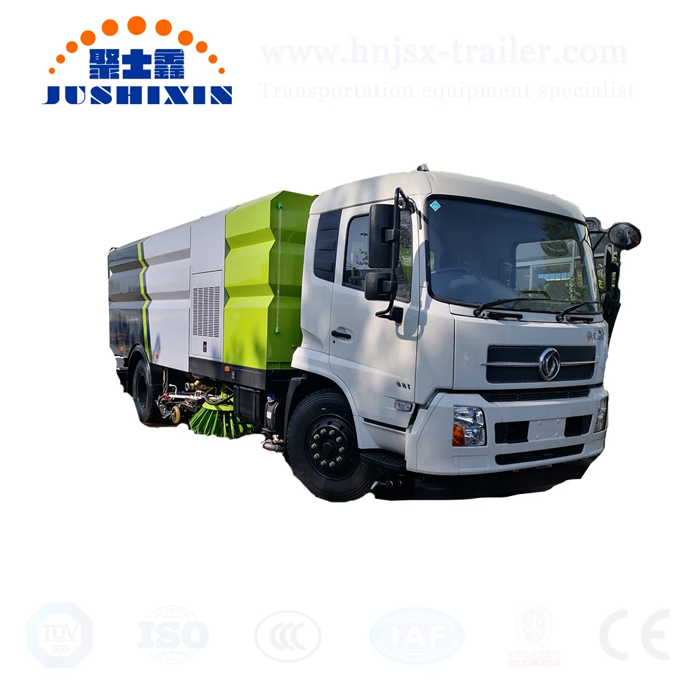 city street and runway and airport vacuum road sweeper truck with 1.5m3 water and 4m3 dust tank capacity