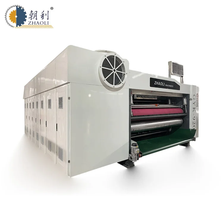 GYK-A automatic servo zero pressure lead edge feeding printing slotting die cutting machine carton box making equipment