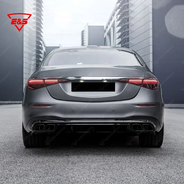 Factory Price Car Bumper With Grille Side Skirt Rear Diffuser With Tips Upgrade S63 AMG Style Bodykit For BENZ S Class W223
