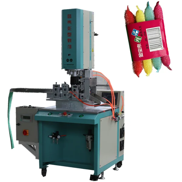 Kitchen Dish Washing Sponge Scrubber Manual Ultrasonic  Welding Machine Cutter for Sponge Scourer Pad Making