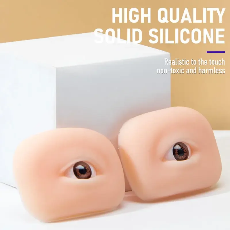 Light Weight Silicone Tattoo Microblading Practice Skin 3D Eye Face Artificial Skin Accessories Tattoo Eyebrow Exercise Model